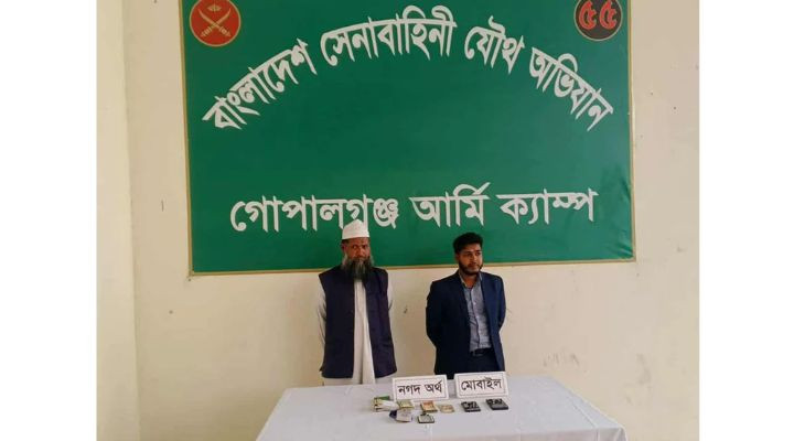 গোপালগঞ্জে সাংবাদিক সেজে চাঁদাবাজি করতে গিয়ে দুই ব্যক্তি আটক